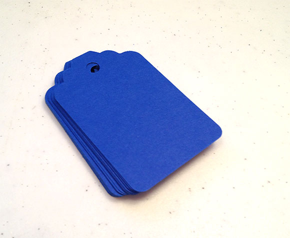 25 Blueberry Blue Tags 2.75 Inches