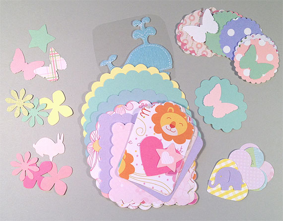 200 Baby Themed Paper Pack For Card Making